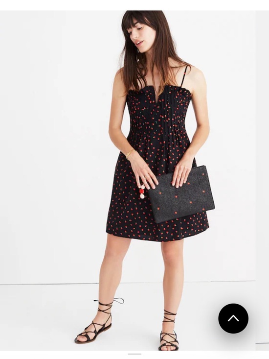 Madewell Dresses & Skirts - Madewell Pintuck Cami Dress in Fresh Strawberries